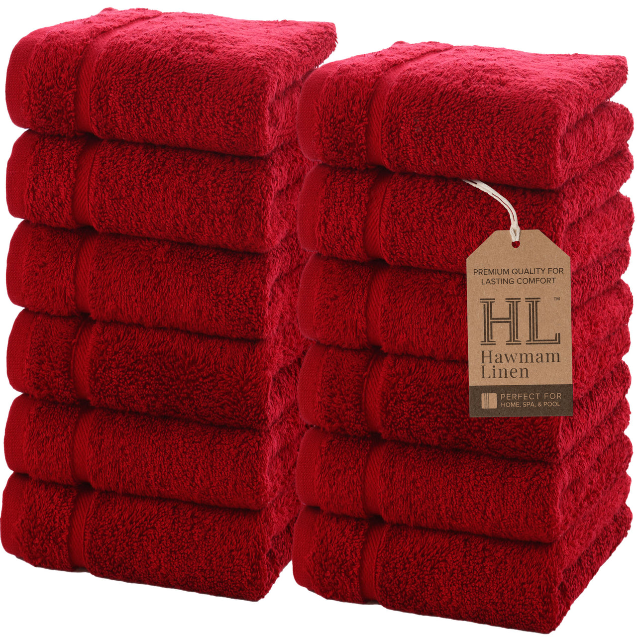 Classic Oasis Collection 12 Piece Washcloths