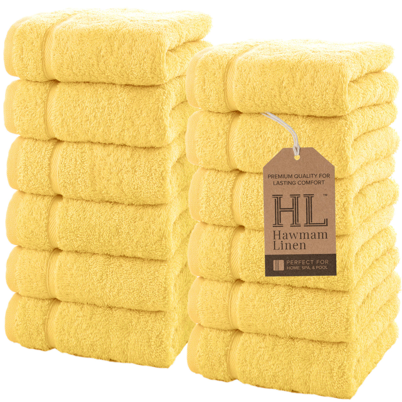 Classic Oasis Collection 12 Piece Washcloths