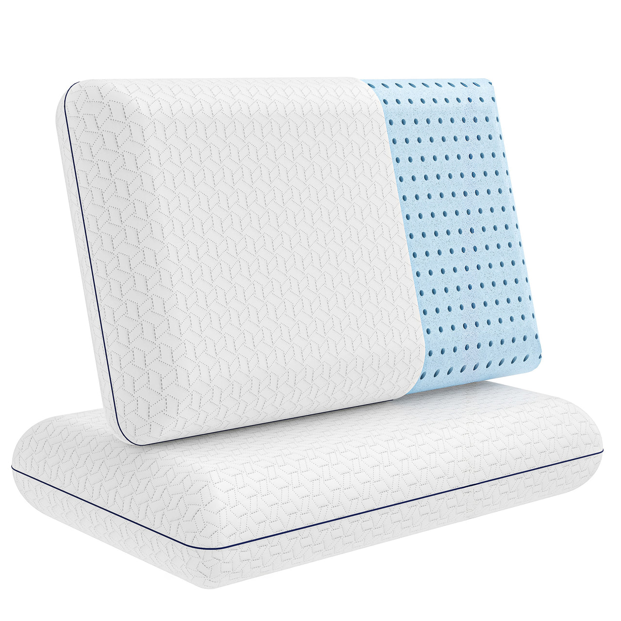 Regal Ruby Gel Memory Foam Pillow - Bed Pillows with Viscose Made from Bamboo Pillow Cover, Cooling
