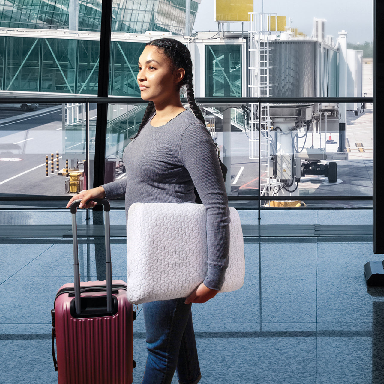 Regal Ruby Gel Memory Foam Pillow - Bed Pillows with Viscose Made from Bamboo Pillow Cover, Cooling