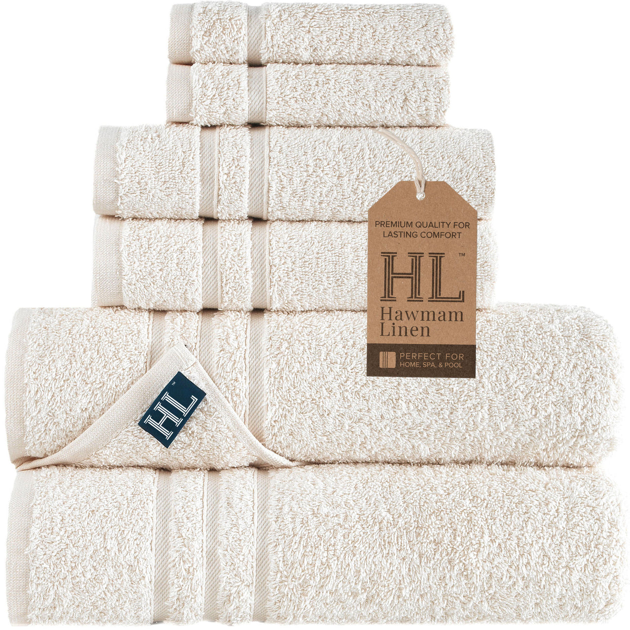 Hawmam Linen Bath Towels Set